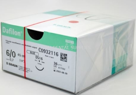 DAFILON BLUE SUTURE 6/0 (NON ABSORBABLE) , #C0932116 , B.BRAUN