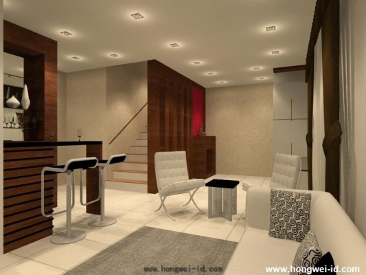 Living Hall 3D Design - Johor Bahru