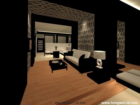 Living Hall 3D Design - Johor Bahru