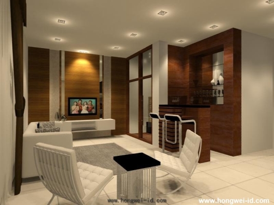 Living Hall 3D Design - Johor Bahru