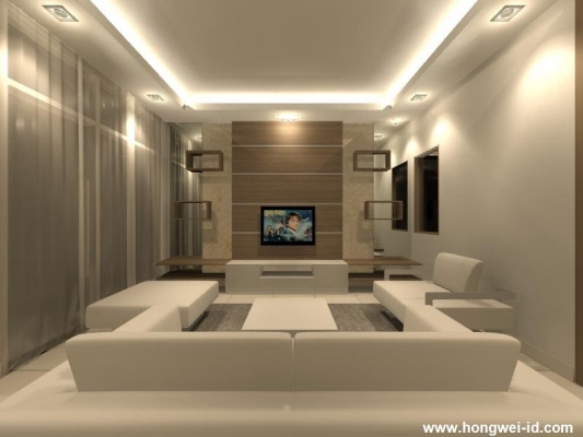 Living Hall 3D Design - Johor Bahru