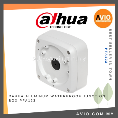 Dahua IP66 Outdoor Aluminum Waterproof CCTV Camera Junction Box Bracket 134mm x 133.5mm x 52mm Load 3KG White PFA123