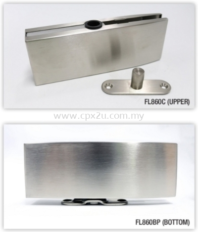 GLASS DOOR CLOSER SET