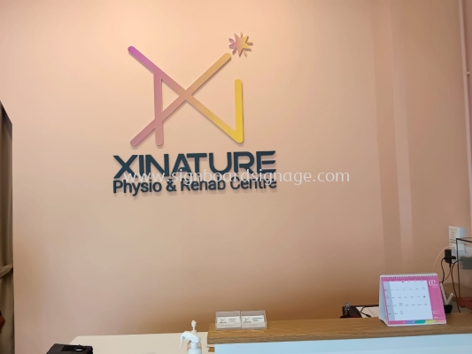 Xinature Physio & Rehab Centre - Indoor 3D PVC Signage - Ampang 