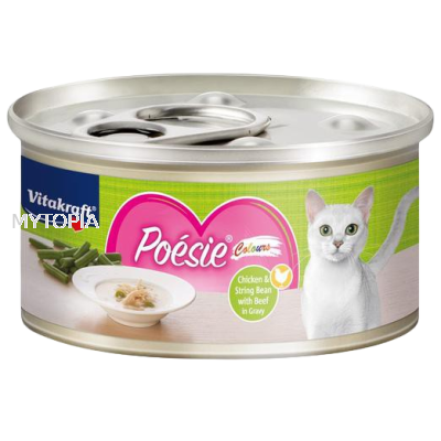 VITAKRAFT POESIE CHICKEN & STRING BEAN WITH BEEF 70G