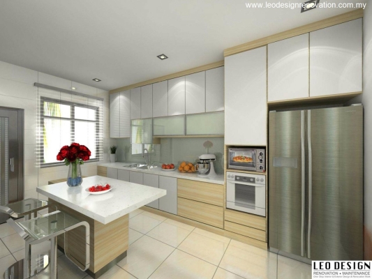 3D Kitchen Cabinet Design By Skudai Designer 