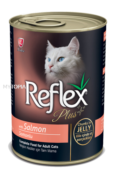 REFLEX PLUS SALMON CHUNKS IN JELLY 400G