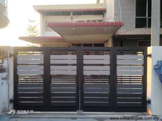 Reka Bentuk Gate Lipat  Aluminium Di Butterworth