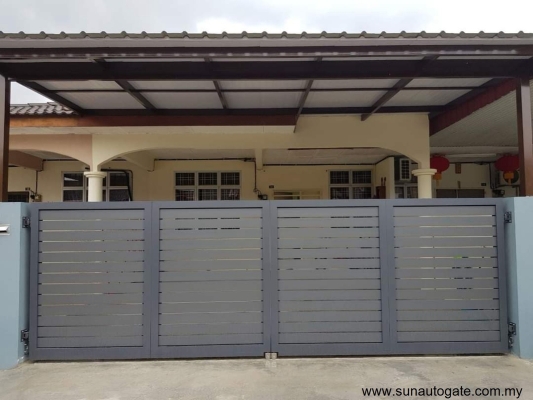 Reka Bentuk Gate Lipat  Aluminium Di Butterworth