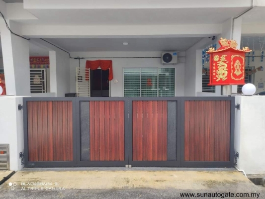 Reka Bentuk Gate Lipat  Aluminium Di Butterworth