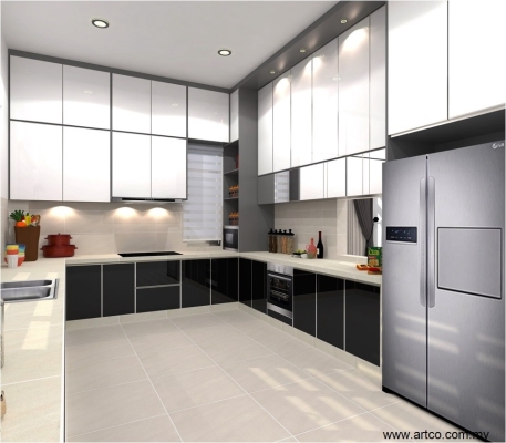 Kitchen Cabinet 3D Design Drawing - Perak