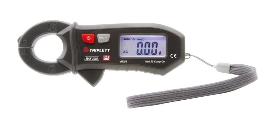 3 &#190; DIGIT 4000 COUNT MINIATURE 300A AC CLAMP-ON METER: CAT III 300V - (9200)