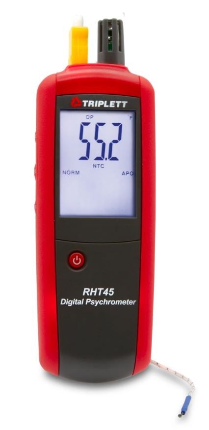 DIGITAL PSYCHROMETER WITH TYPE K - RHT45