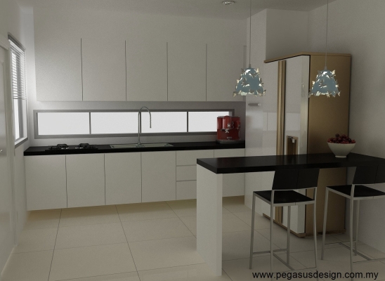 Skudai Kitchen Cabinet Design 3D Draw