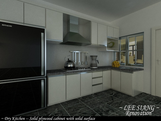 Skudai Kitchen Cabinet Design 3D Draw