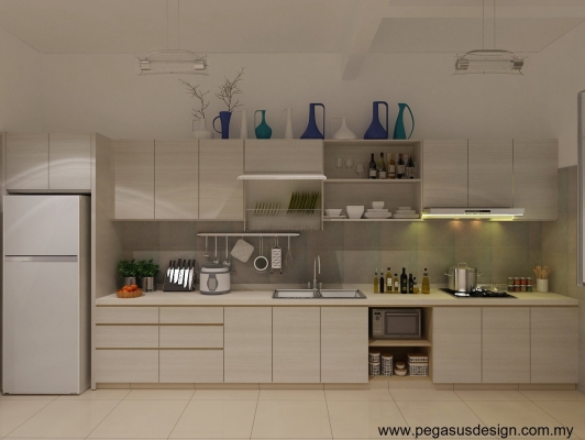 Skudai Kitchen Cabinet Design 3D Draw