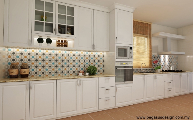 Skudai Kitchen Cabinet Design 3D Draw