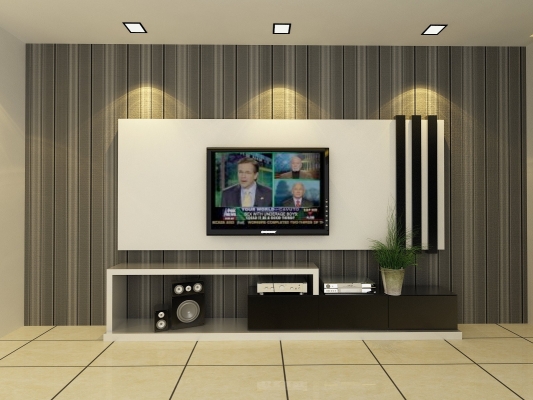 3D Living Hall Design Johor Bahru 