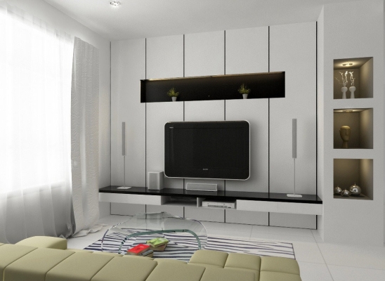 3D Living Hall Design Johor Bahru 