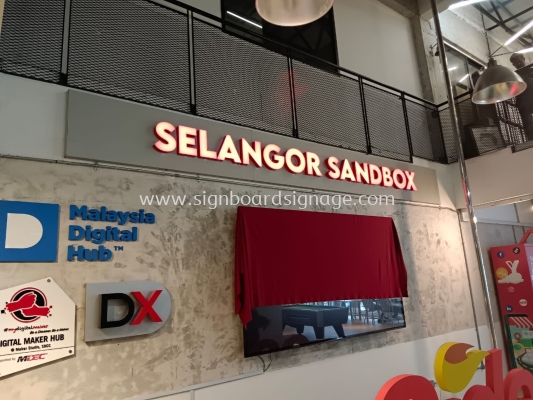 Selangor Sanbox - Indoor 3D LED Frontlit Signage - Ampang 