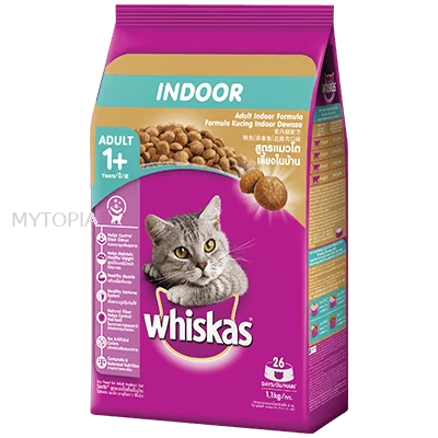 WHISKAS *INDOOR TUNA & CHICKEN 1.1KG