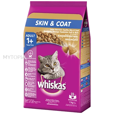 WHISKAS *SKIN & COAT CHICKEN & SALMON 1.1KG