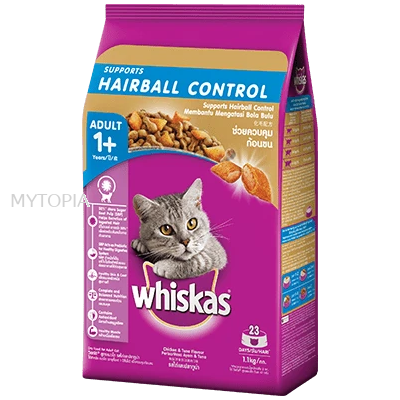 WHISKAS *HAIRBALL CONTROL CHICKEN & TUNA 1.1KG