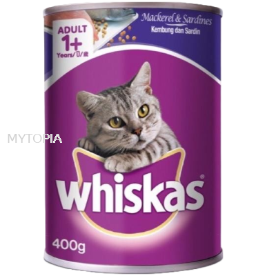 WHISKAS MACKEREL & SARDINES 400G