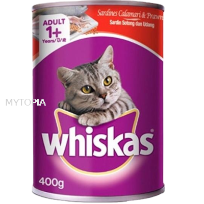 WHISKAS SARDINES, CALAMARI & PRAWNS 400G 