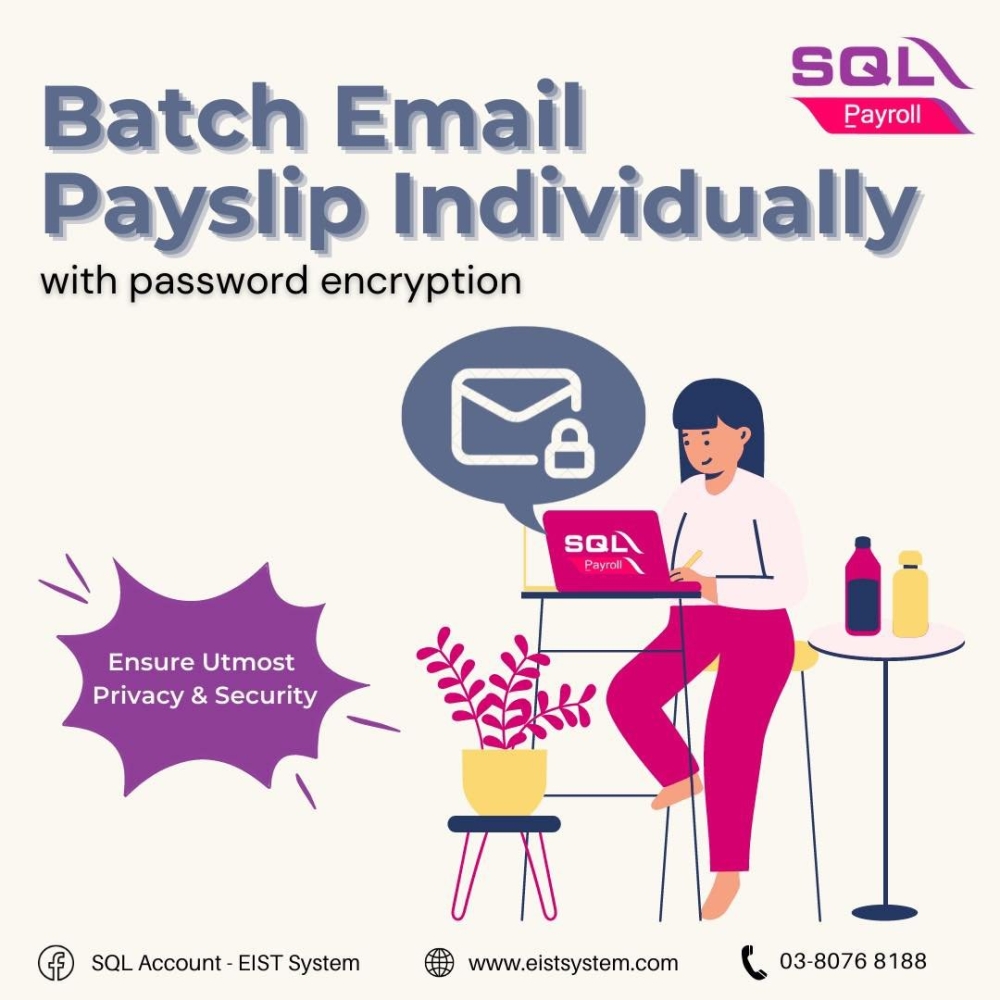 SQL Payroll - Batch Email Payslip with Password Encryption