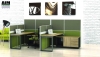 2 Cluster office workstation with side cabinet Office furniture Malaysia AIM Slim Block System Office Workstation