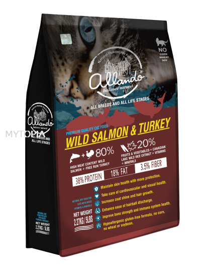 ALLANDO HOLISTIC ALL STAGE SALMON & TURKEY 2.27KG