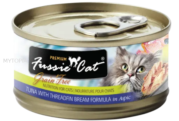 FUSSIE CAT TUNA WITH THREADFIN BREAM 80G