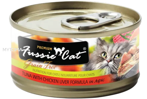 FUSSIE CAT TUNA WITH CHICKEN LIVER 80G