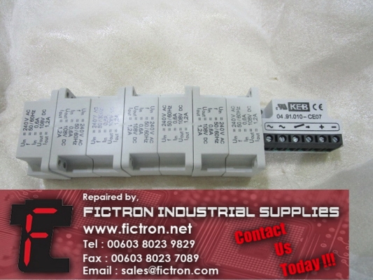 04.91.010-CE07 0491010CE07 KEB Half-Wave Brake Rectifier Supply Malaysia Singapore Indonesia USA Thailand