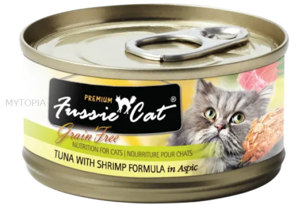 FUSSIE CAT TUNA WITH SHRIMP 80G