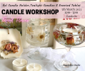 Dried Flower Candle Holder & Scented Wax Tablet Workshop Adult Art & Craft Class Arts and Crafts