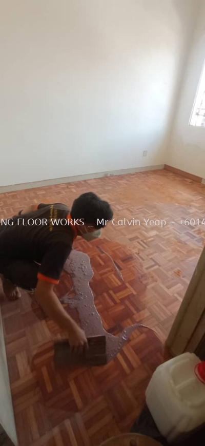 Wood Floor _ repair and polish