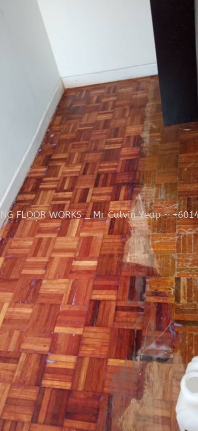 Wood Floor _ repair and polish