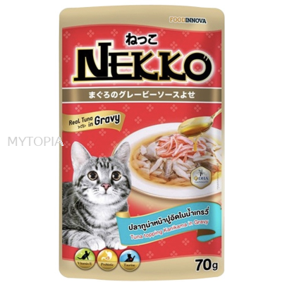 NEKKO POUCH TUNA TOPPING KANIKAMA GRAVY 70G