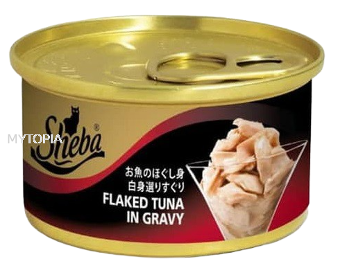 SHEBA FLAKED TUNA IN GRAVY 85G