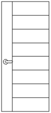 GL-43 Groove Line Designs FLUSH DOOR SKIN DOOR