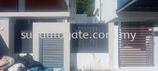  Aluminium wall fencing & Small manual Door