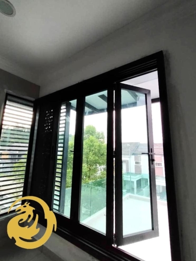 Pintu & Tingkap Aluminium Jaring Hitam