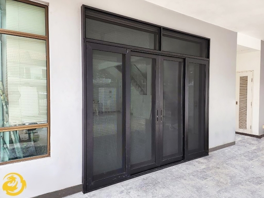 Black Netting Aluminium Door & Window