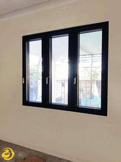 Black Netting Aluminium Door & Window