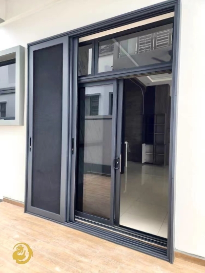 Black Netting Aluminium Door & Window