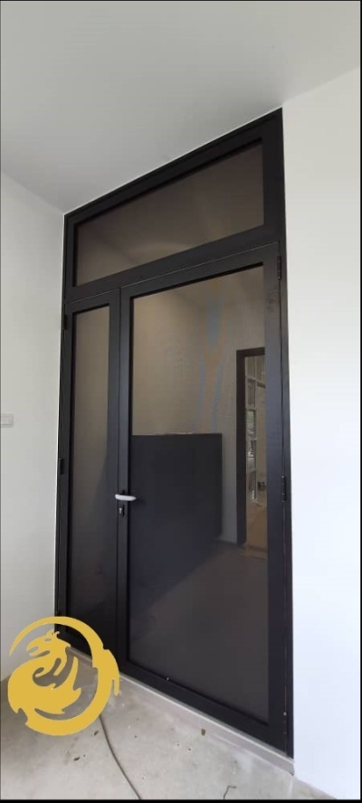 Black Netting Aluminium Door & Window