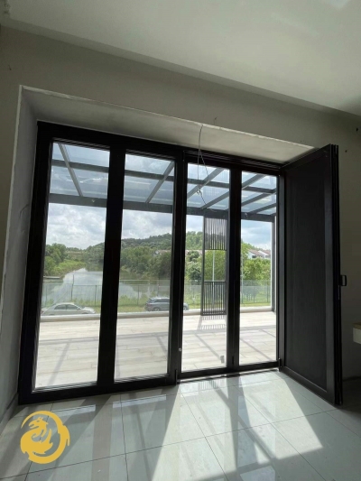 Black Netting Aluminium Door & Window