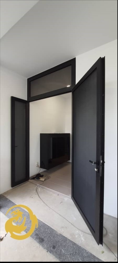 Black Netting Aluminium Door & Window